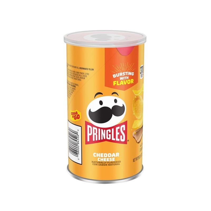Pringles Cheddar Cheese Potato Crisps Grab n’ Go Cans