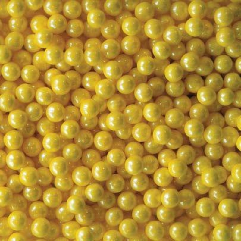 Shimmer Yellow Candy Pearls Bulk