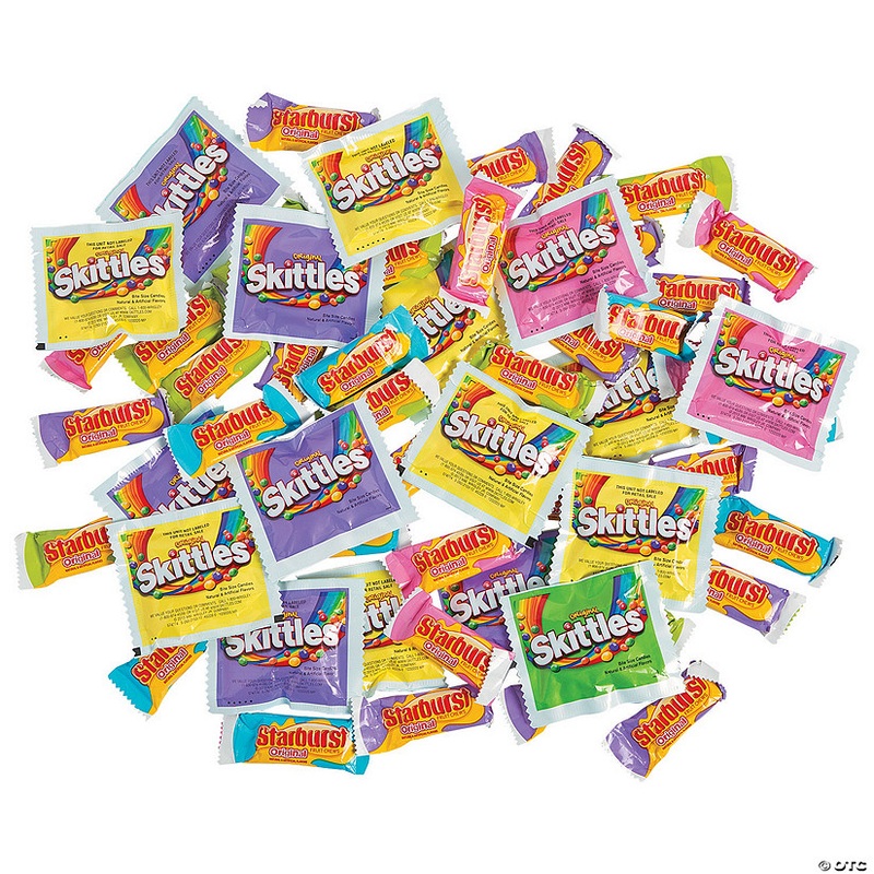 Skittles & Starburst Fun Size Bag – 50 Pc.