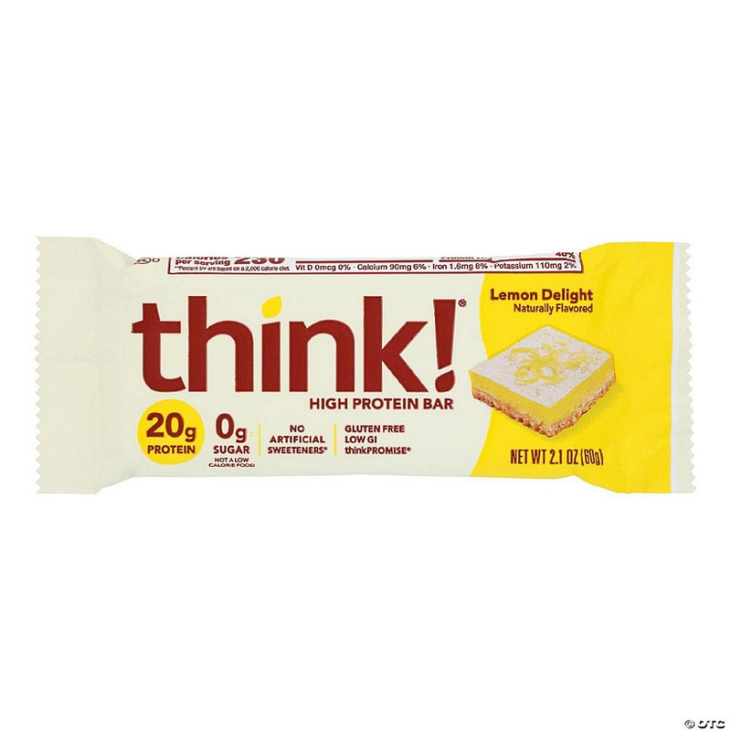 Think Products High Protein Bar – Lemon Delight – Case of 10 – 2.1 oz.