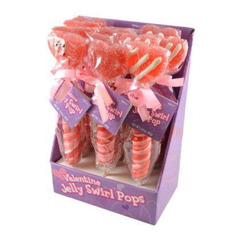 Valentine Jelly Swirl Pops