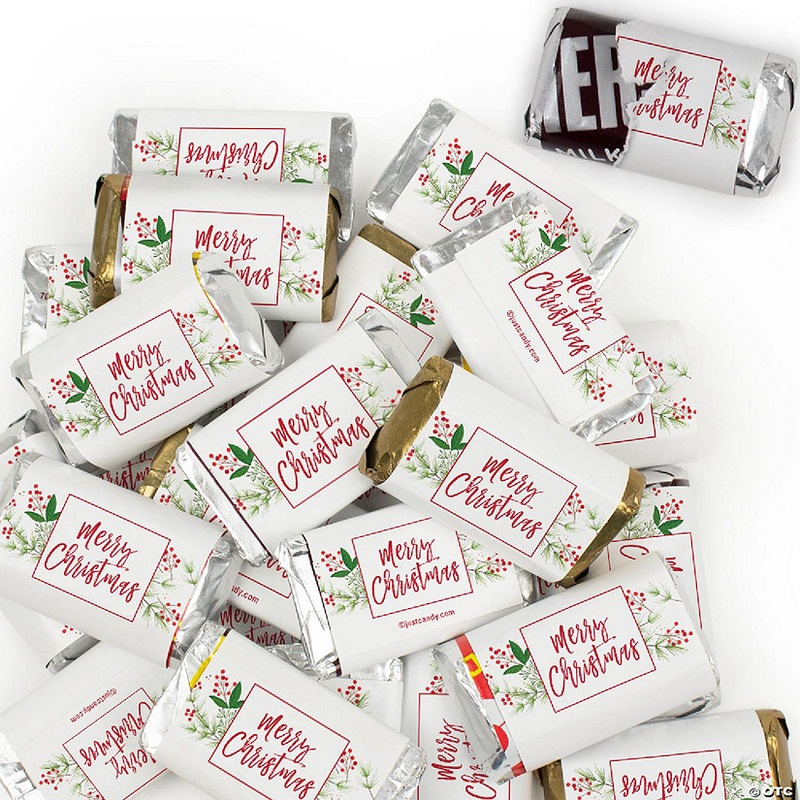 114 Pcs Christmas Candy Party Favors Hershey’s Miniatures Chocolate – Merry Christmas