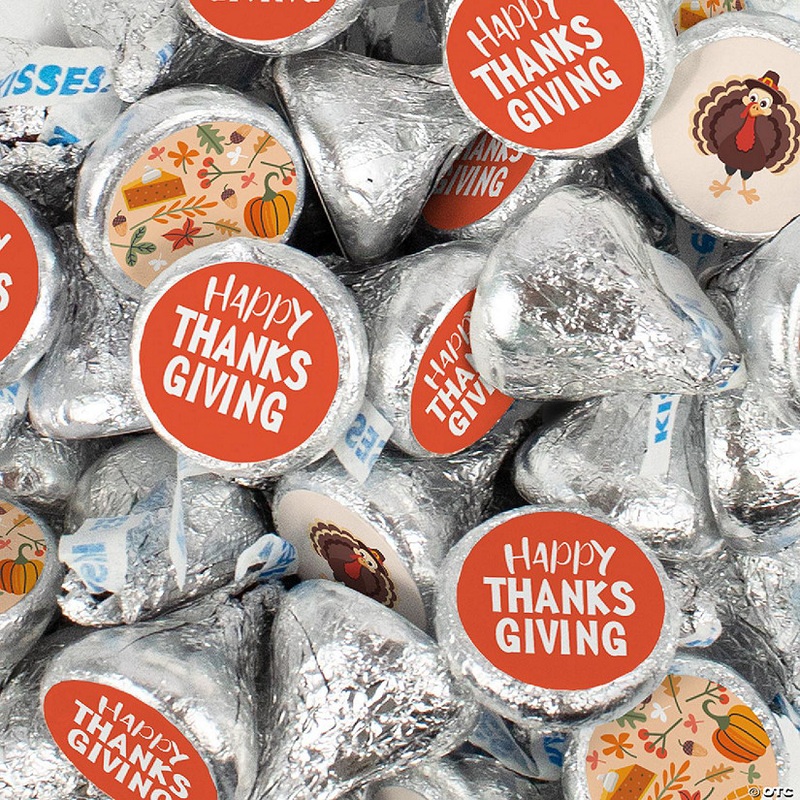 270 Pcs Thanksgiving Candy Chocolate Hershey’s Kisses Bulk (3lb) – Fall Theme