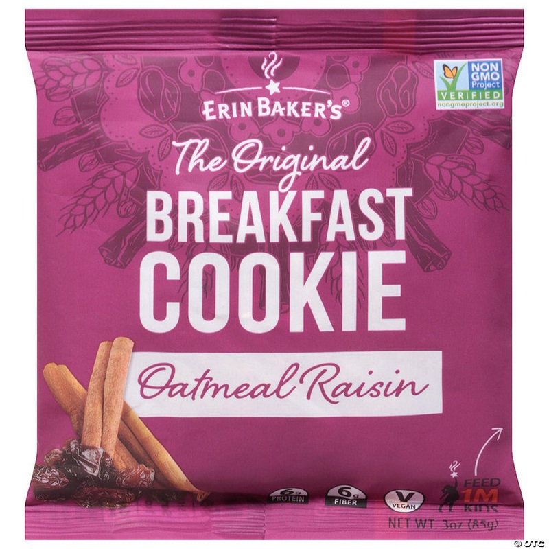 Erin Bakers Cookie Oatmeal Raisin 3 oz (Pack Of 12)