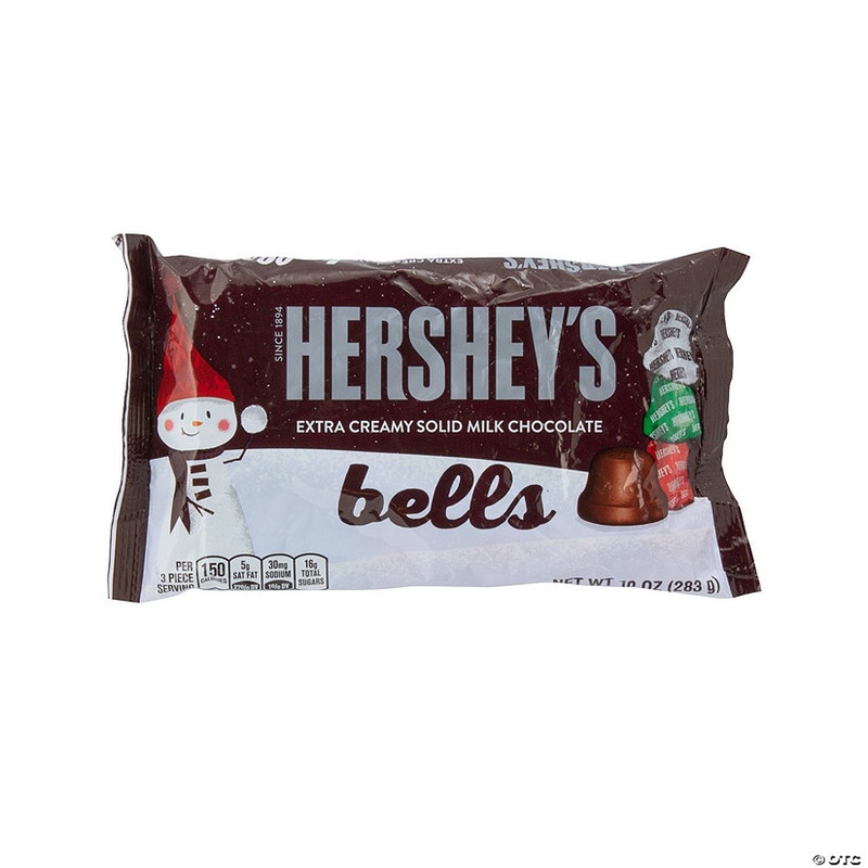 Hersheys Solid Milk Chocolate Bells – 30 Pc.