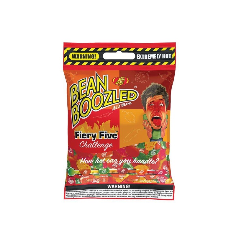 Jelly Belly Bean Boozled Fiery Five Challenge Jelly Beans 1.9 oz Bags