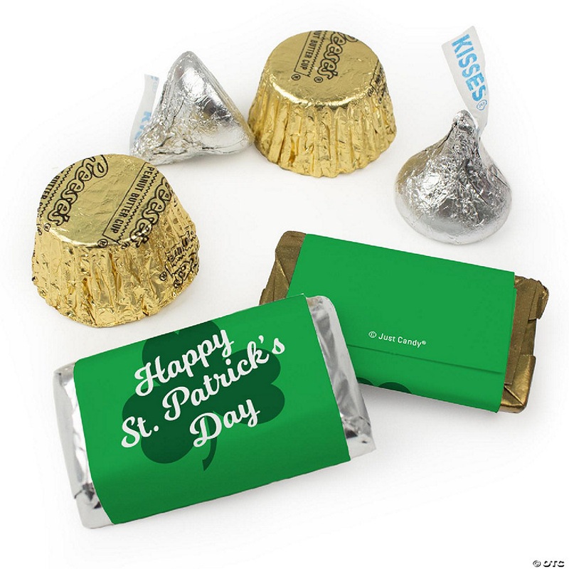 Just Candy 110 pcs St. Patrick’s Day Candy Hershey’s Chocolate Party Favors (1.62 lbs)