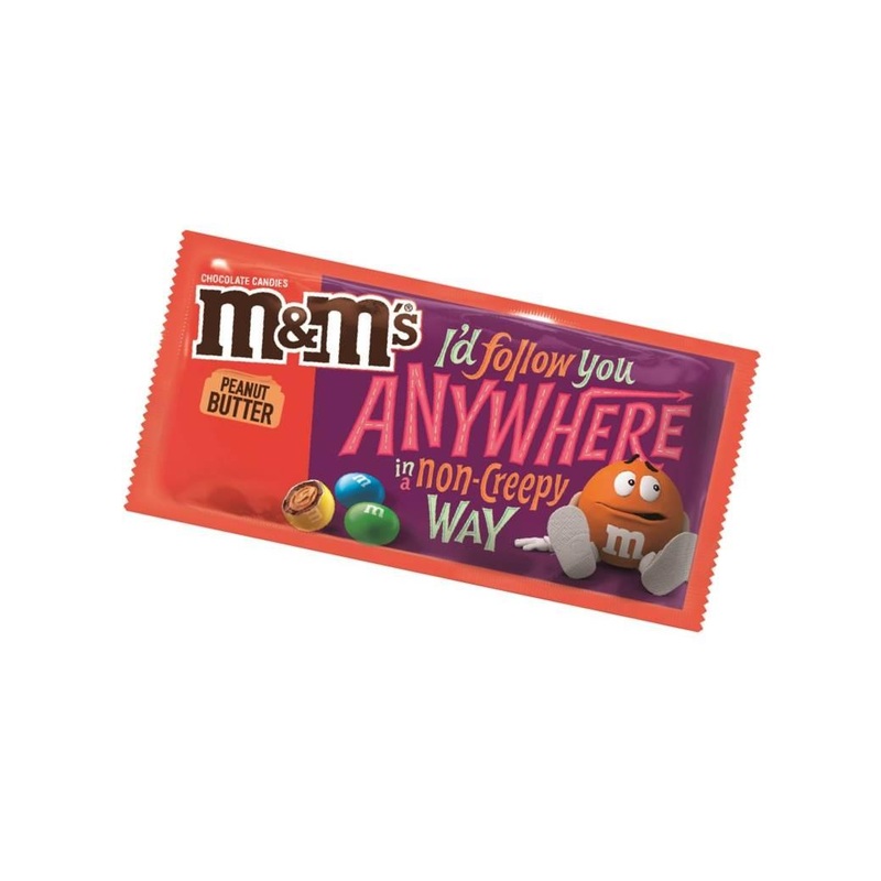 M&M’s Milk Chocolate Peanut Butter Candies “with Messages” 1.63 oz. Bag