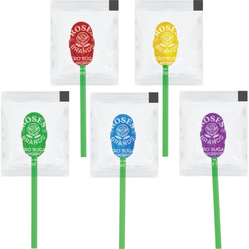 Roses Zero Sugar Flavorpops 10lbs case