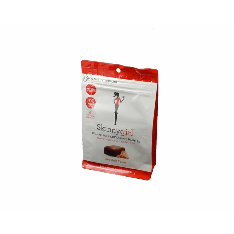 Skinnygirl Belgian Milk Chocolate Sea Salt Toffee Truffles Bag