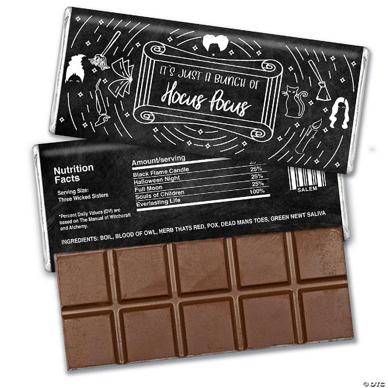 12 Pcs Halloween Candy Party Favors in Bulk Belgian Chocolate Bars – Witches
