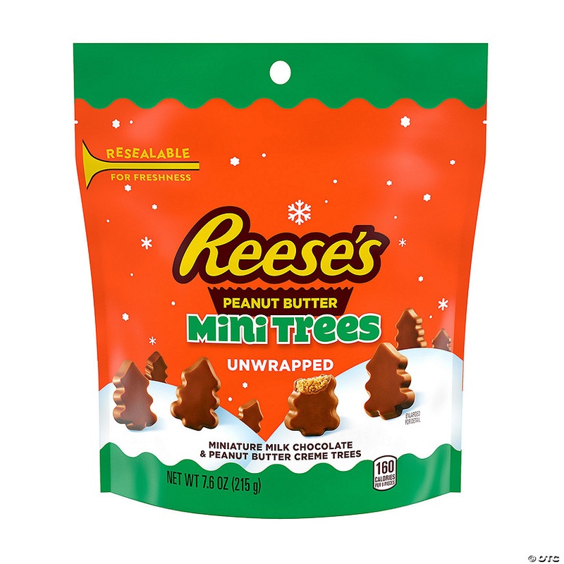 7.6 oz. Reese’s Peanut Butter Mini Christmas Tree Chocolate Candies
