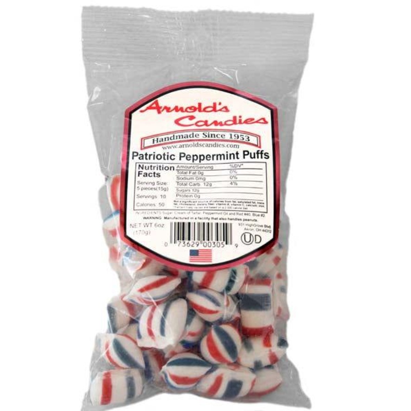 Arnold’s Candies Patriotic Peppermint Puffs Bags