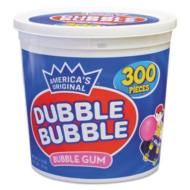 Dubble Bubble Bubble Gum 300 Piece Tub