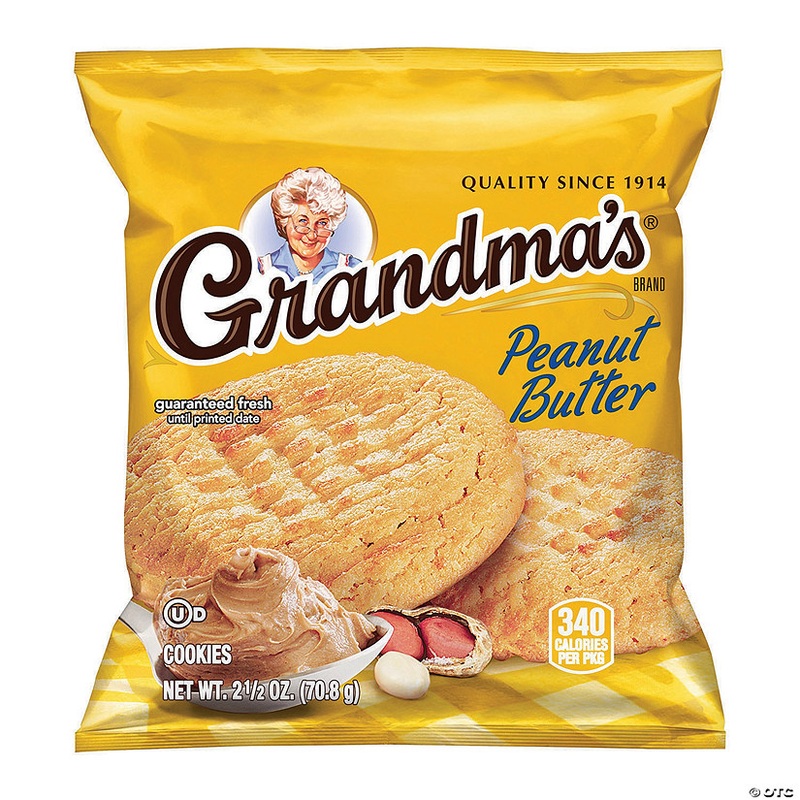 Grandma’s Big Cookie Peanut Butter, 2.5 oz, 60 Count