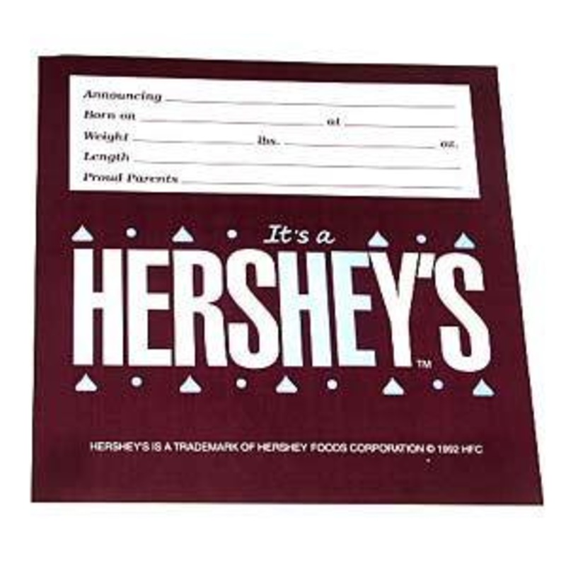 It’s A Boy Hershey’s Candy Bar  Wrappers