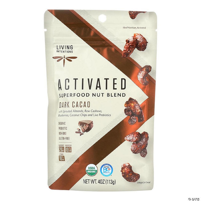 Living Intentions Nut Blend – Sprouted – Dark Cacao – Case of 6 – 4 oz