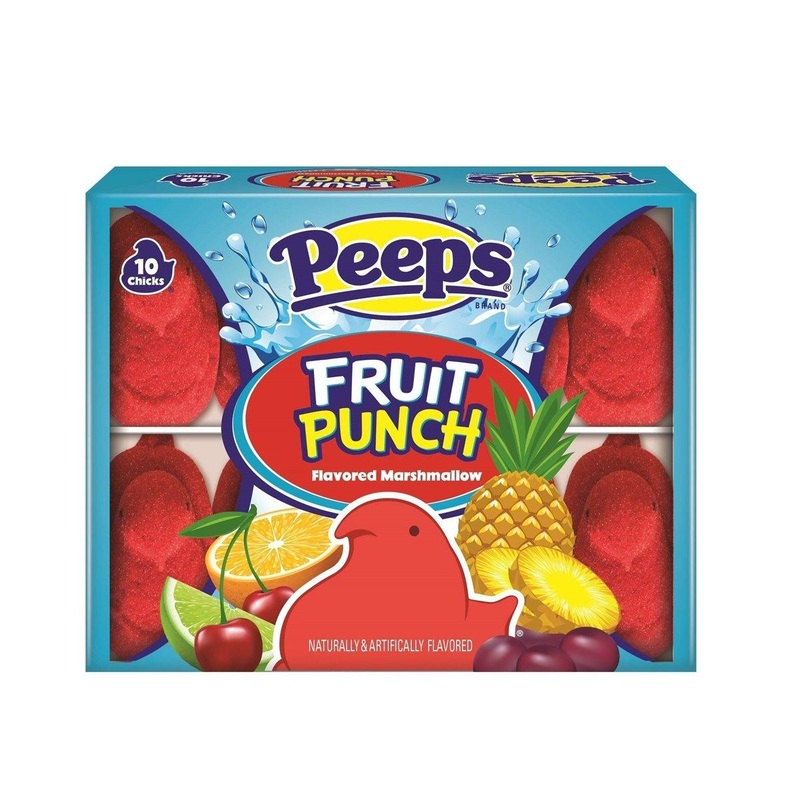 Marshmallow Peeps Fruit Punch Chicks 10 Count Trays