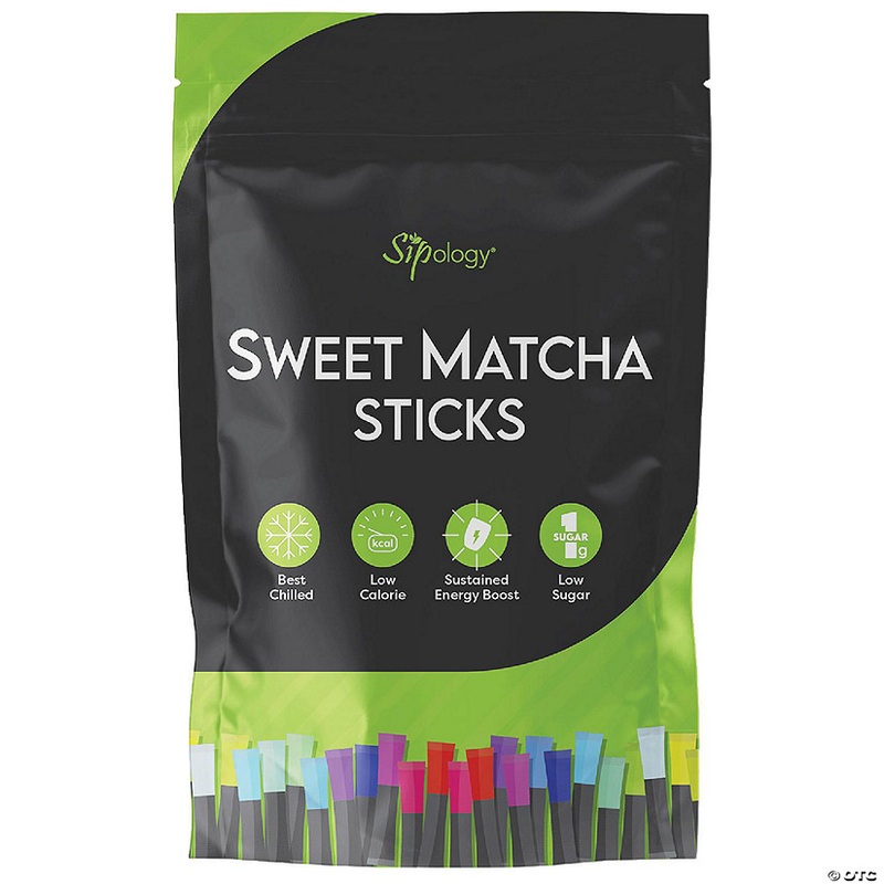 Sipology Sweet Matcha Banana Split 10 Stick Pack, Low Sugar, Energy Boost
