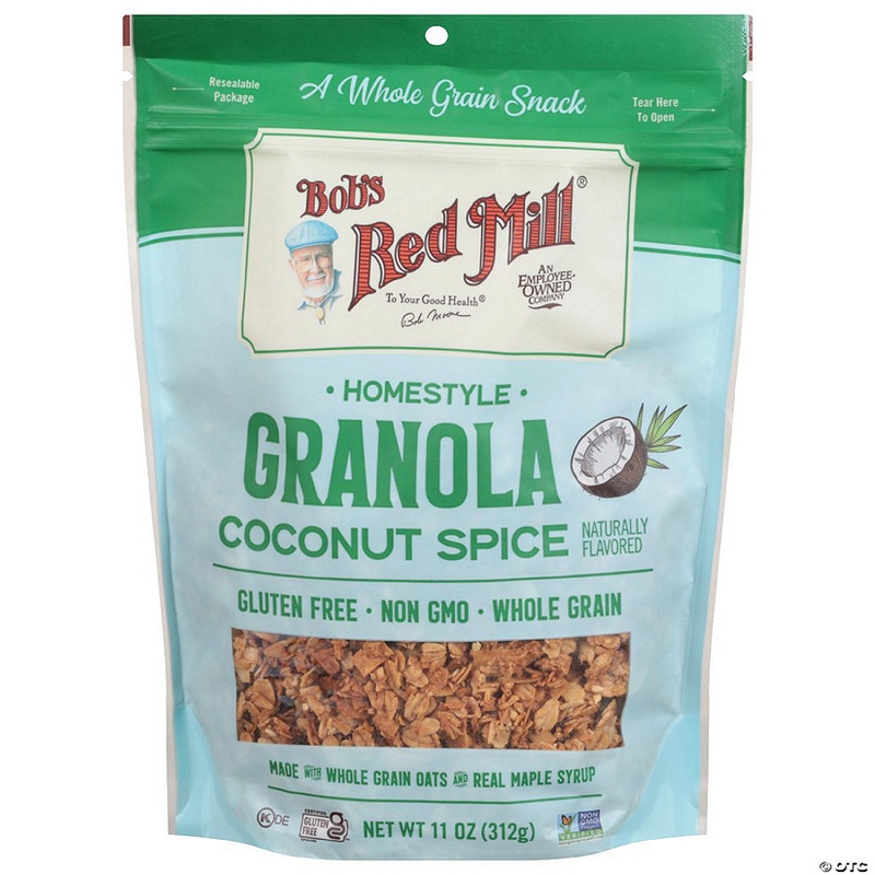 Bobs Red Mill Granola Homestyle Coconut Spice 11 oz (Pack of 6)