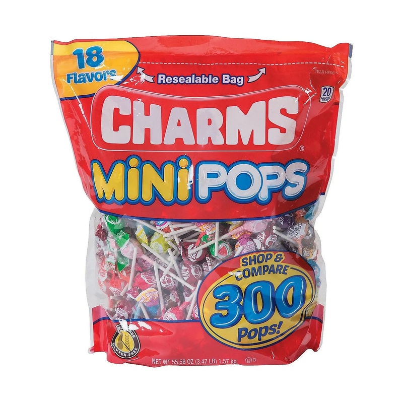 Charms Mini Pops Assorted Lollipops: 300-Piece Bag