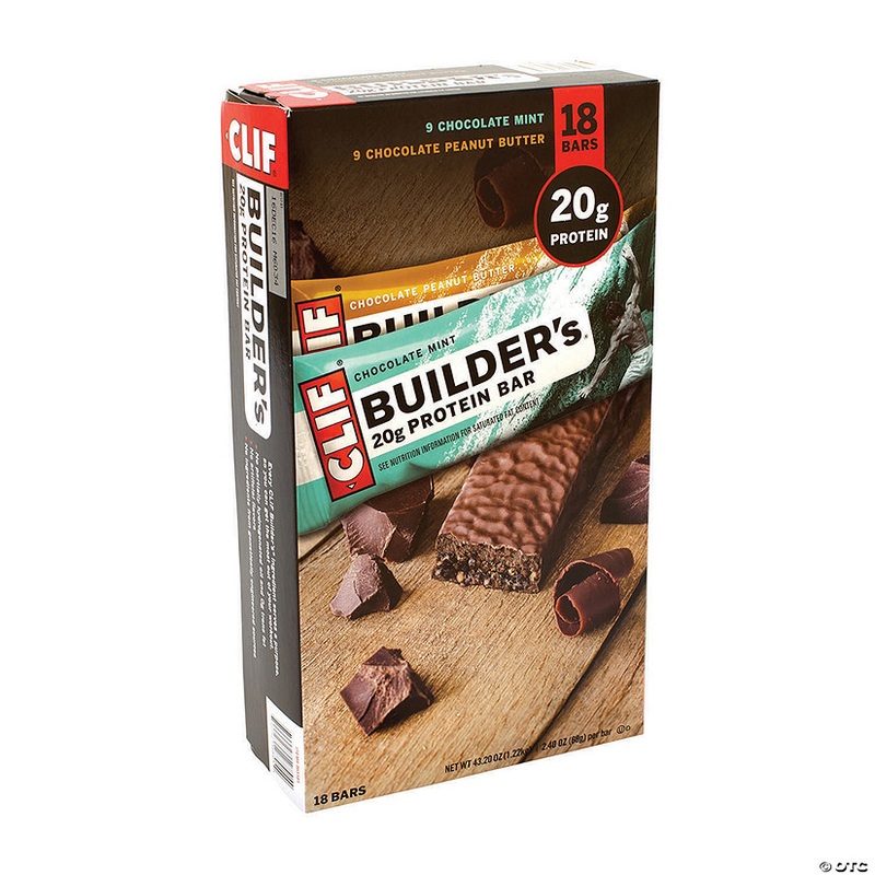 Clif Builder’s 20g Protein Bar Variety Pack, 2.4 oz, 18 Count