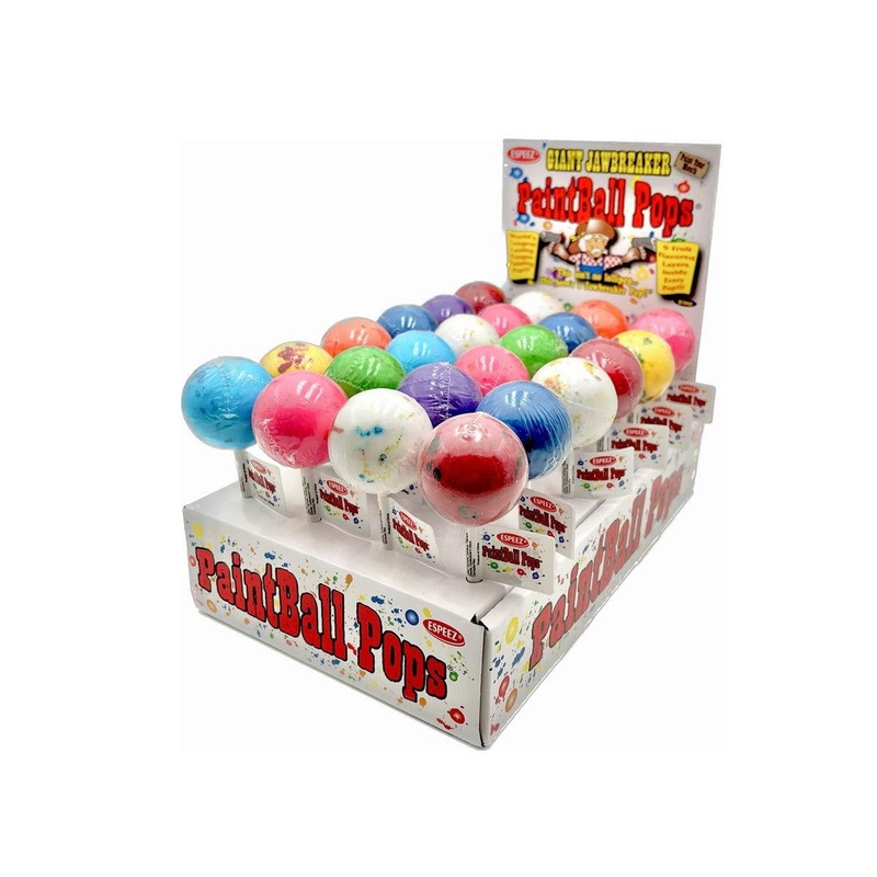 Giant Jawbreakers Paint Ball Lollipop