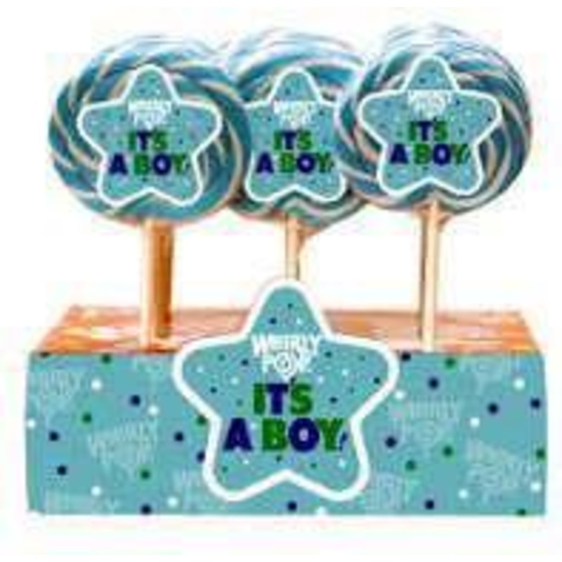 It’s a Boy Whirly Pops