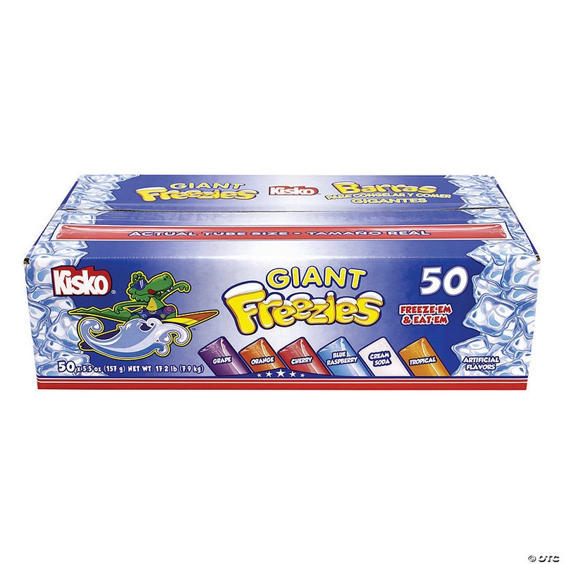 Kisko Giant Freezies, 5.5 oz, 50 Count