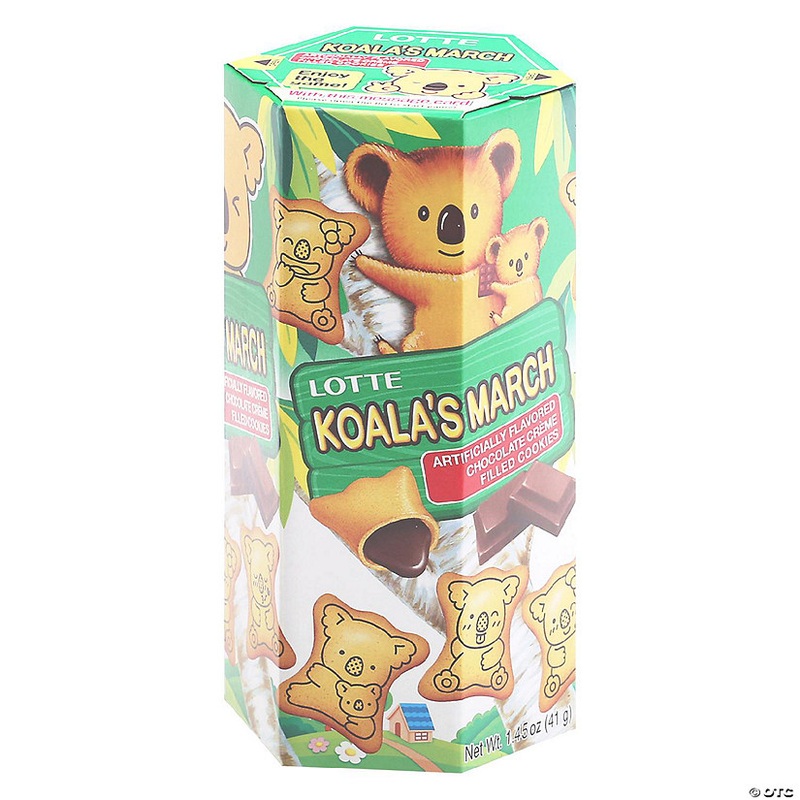 Lotte Cookies Koala Chocolate 1.45 oz (Pack of 6)