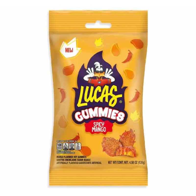 Lucas Spicy Mango Gummies: 12-Piece Case