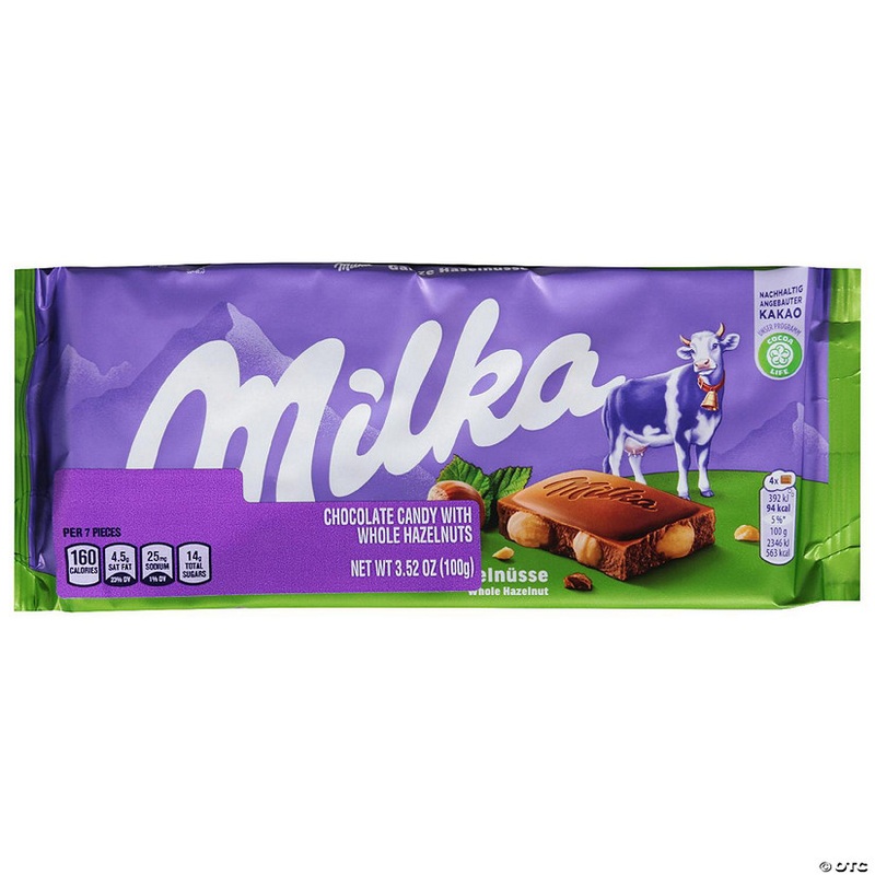 Milka Milk Chocolate Confection With Whole Hazelnuts – 3.52 Oz (Pack of 17)