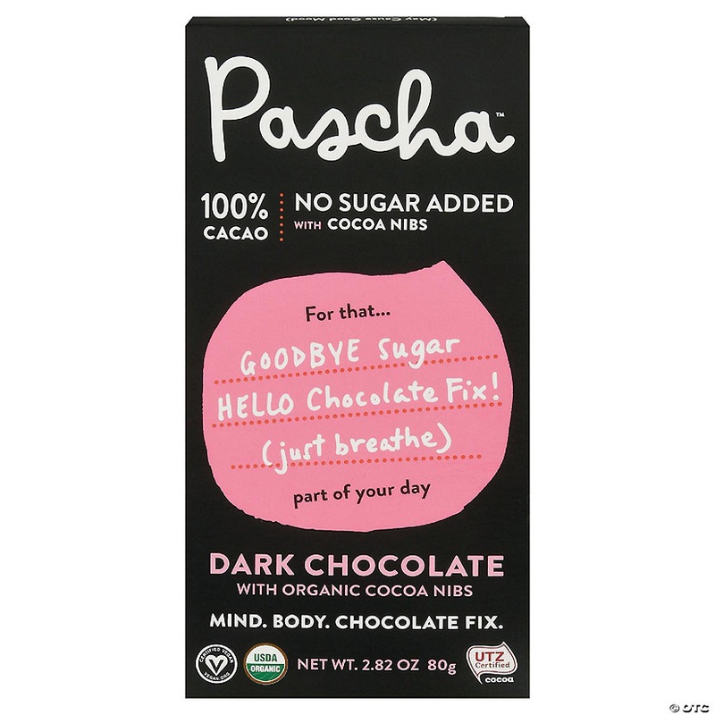 Pascha Chocolate Bar 100Percent Cacao Dark 2.82 Oz (Pack of 10)