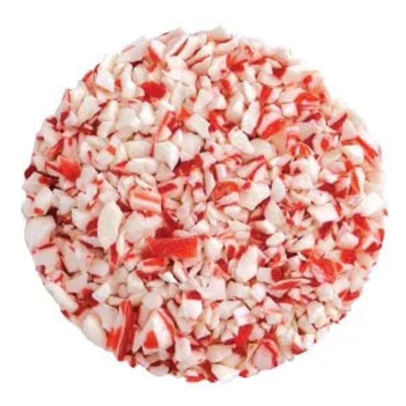 Peppermint Crumble Crushed Hard Candy – Red and White: 15LB Case