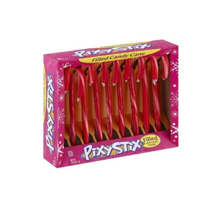 Pixy Stix Candy Canes 9 Piece Tray