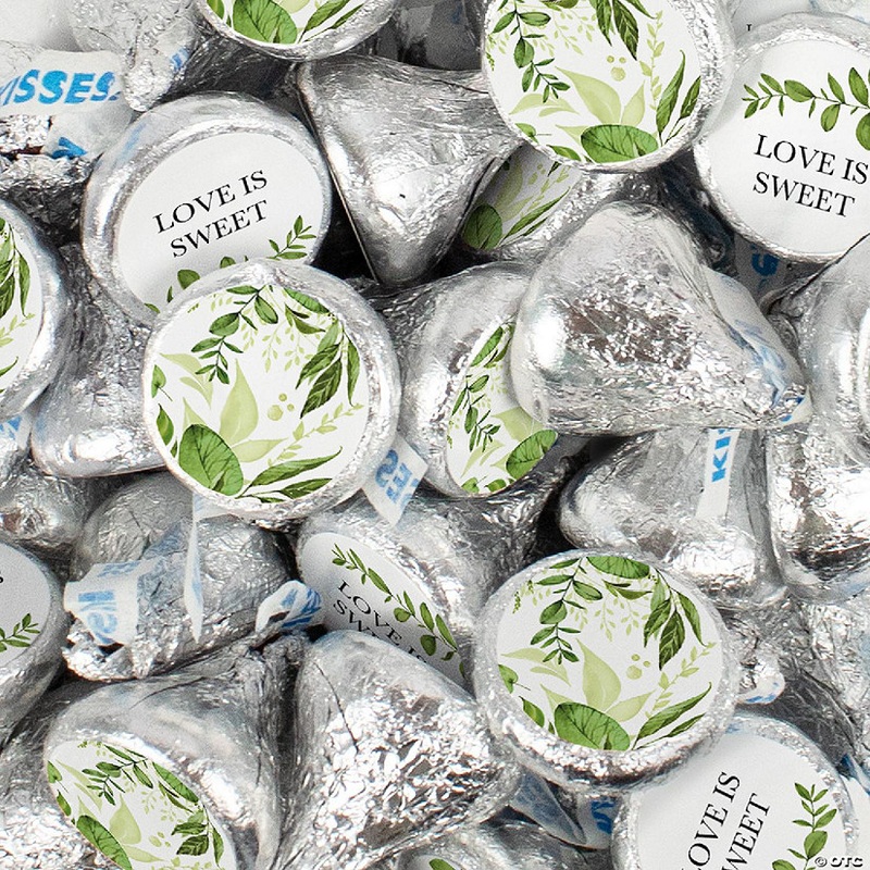 180 Pcs Wedding Candy Favors Hershey’s Kisses Chocolate by Just Candy – Botanical