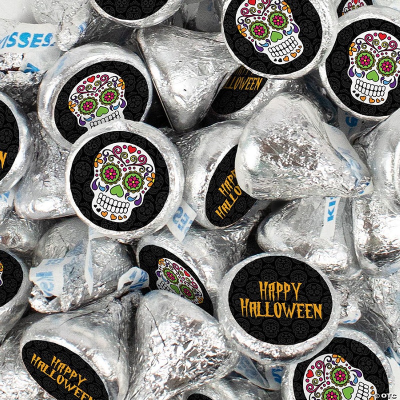 270 Pcs Halloween Party Candy Chocolate Hershey’s Kisses (3lb) – Sugar Skulls