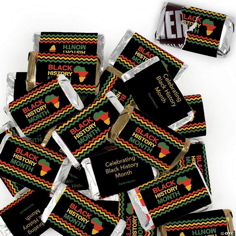 38 Pcs Black History Month Candy Favors Hershey’s Miniatures Chocolate