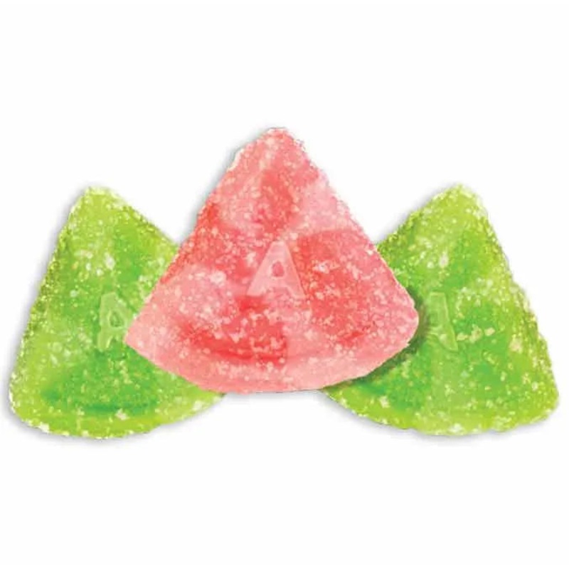 Albanese Gummy Sour Watermelon Slices: 4.5LB Case