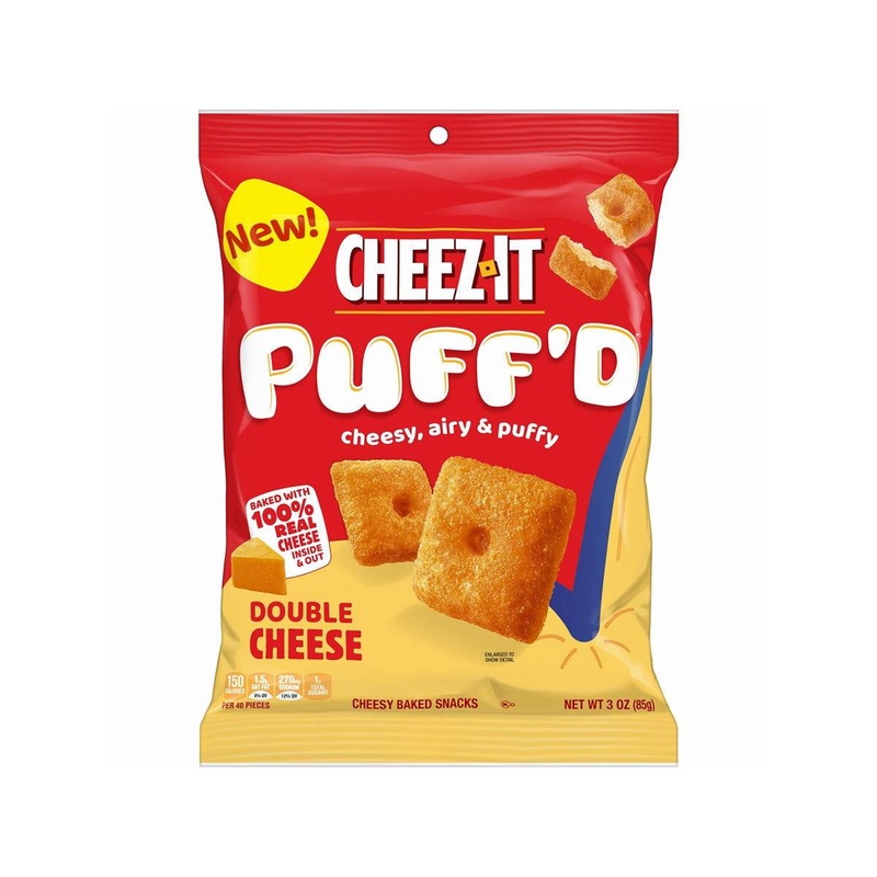 Cheez-It Puff’d Cheddar Cheesy Baked Snacks 3 oz. Bags