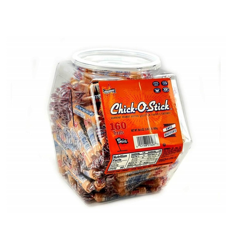 Chick O Sticks Peanut Butter and Toasted Coconut  Bite Size Candy Tub