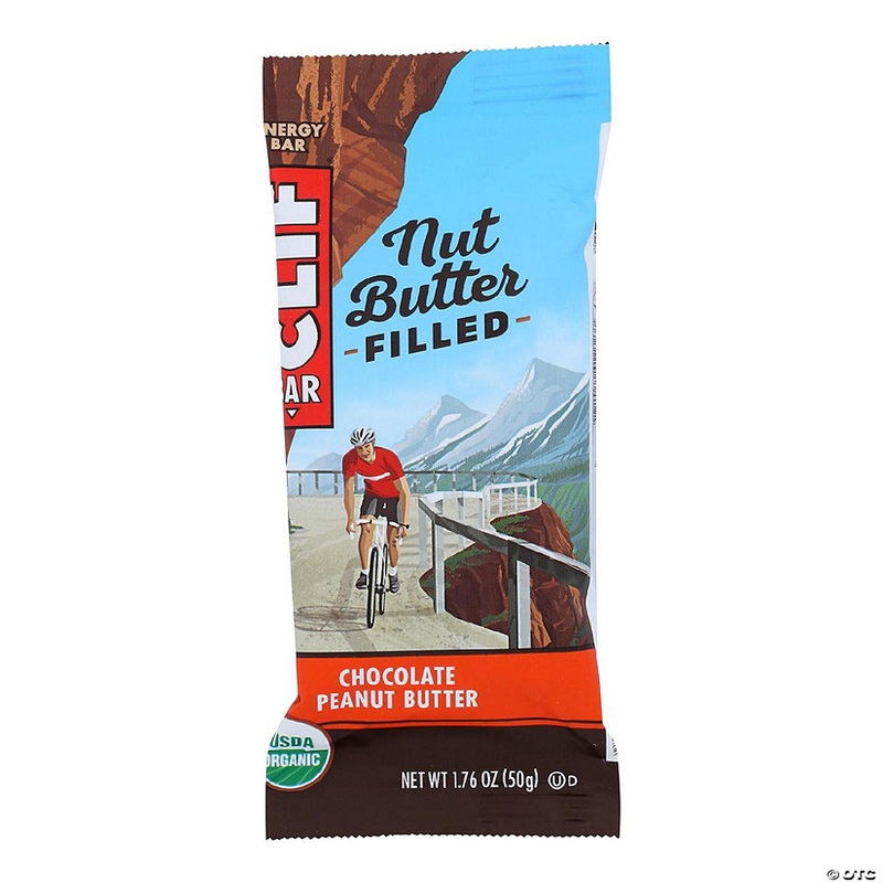 Clif Bar Organic Nut Butter Filled Energy Bar – Chocolate Peanut Butter – Case of 12 – 1.76 oz.