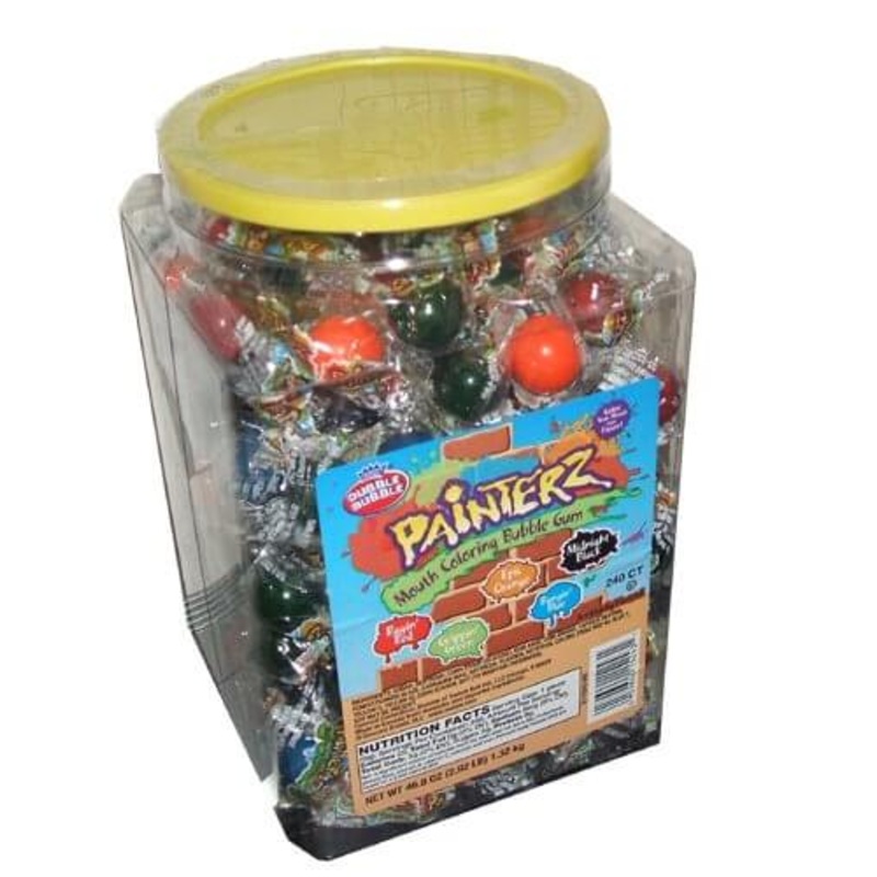 Concord Painterz Mouth Coloring Bubble Gum 240ct Tub