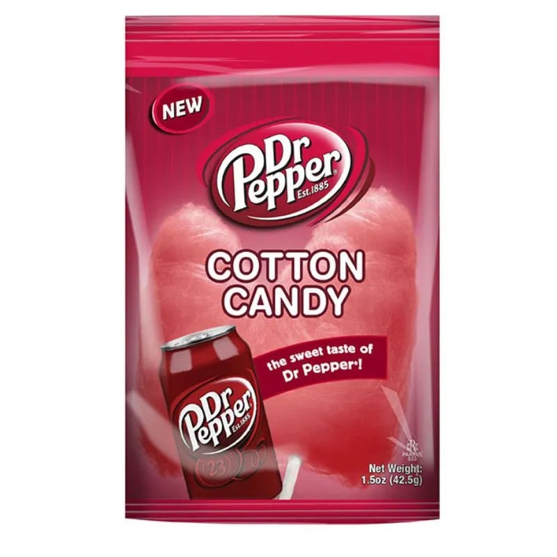Dr. Pepper Cotton Candy Small Peg Bags: 12-Piece Box