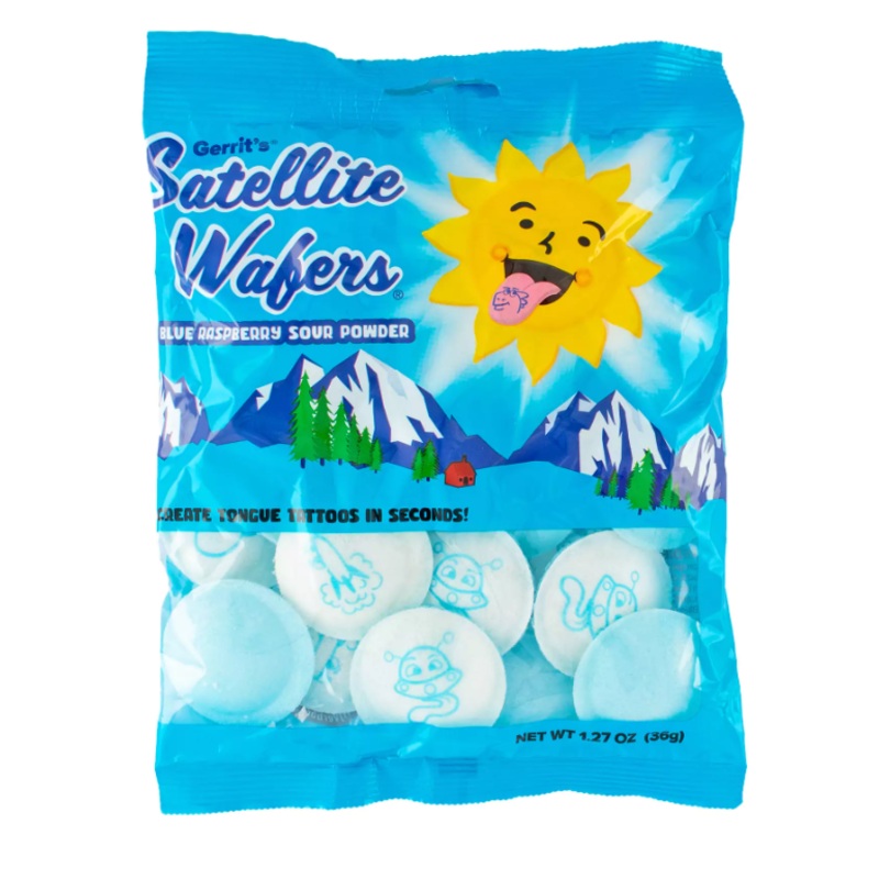 Gerrit’s Blue Rasp Satellite Wafers12ct Case
