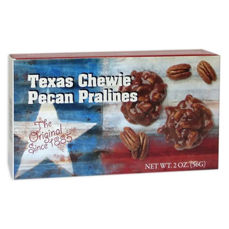 Lammes Texas Chewie Pecan Pralines Mini Flag Gift Box: 48-Piece Case
