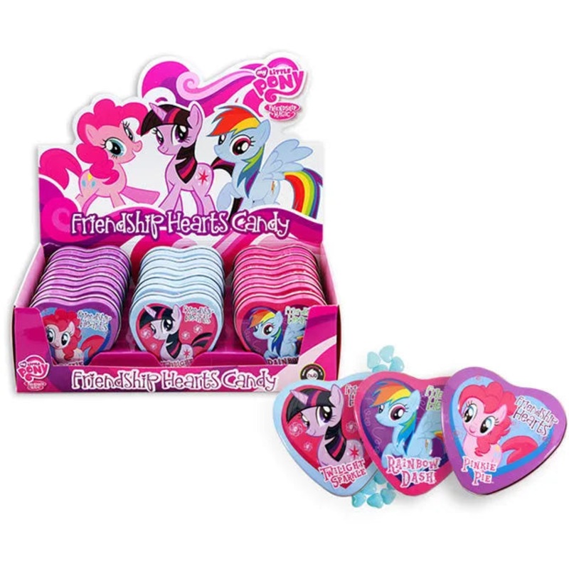 My Little Pony Friendship Hearts Candy Tins: 18-Piece Display