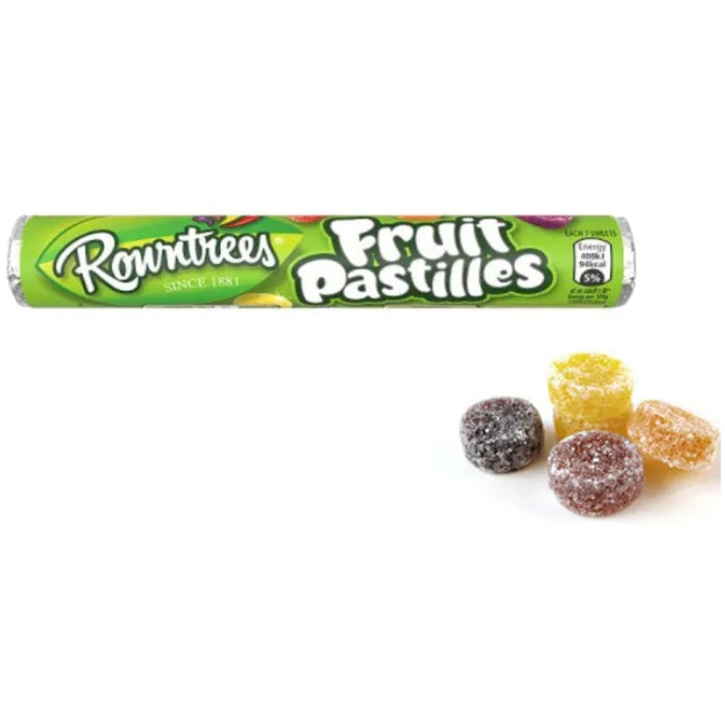 Rowntree Fruit Pastilles Candy Roll: 32-Piece Box