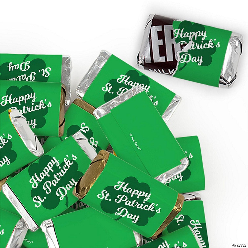 38 Pcs St. Patrick’s Day Candy Favors Hershey’s Miniatures Chocolate – Clover