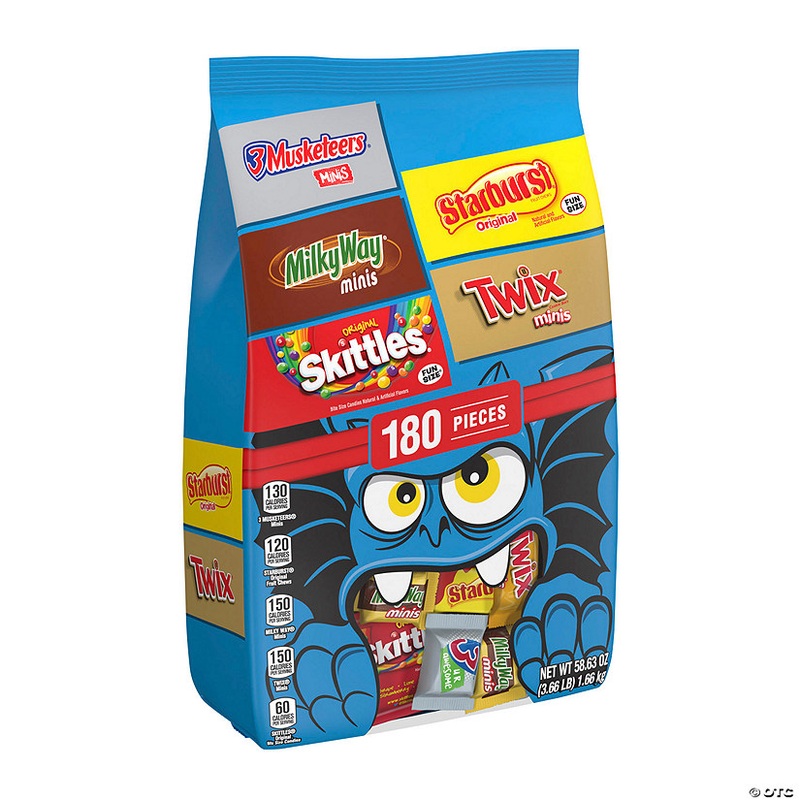 58.63 oz. Bulk 180 Pc. Mars Halloween Chocolate & Fruit Candy Mix